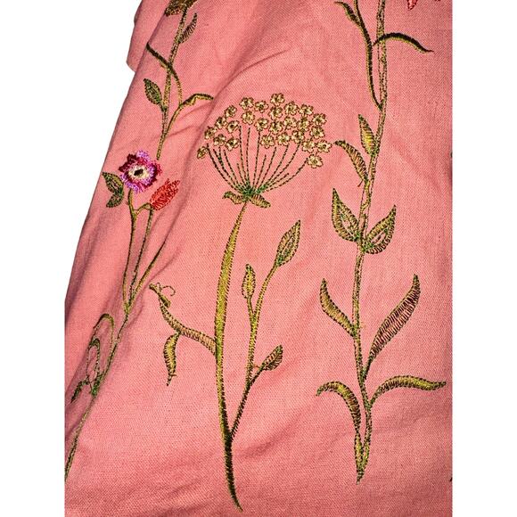 Studio Ease Floral Embroidered Butterfly Jacket with Dress Linen Fairy Sz 18W - Picture 8 of 16